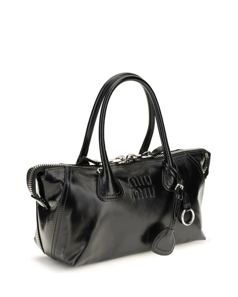 Miu Miu Satchel Bag in black, Calf Leather — view 2