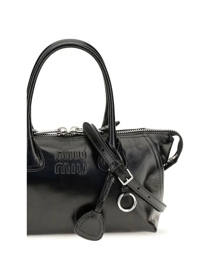 Miu Miu Satchel Bag in black, Calf Leather — view 4