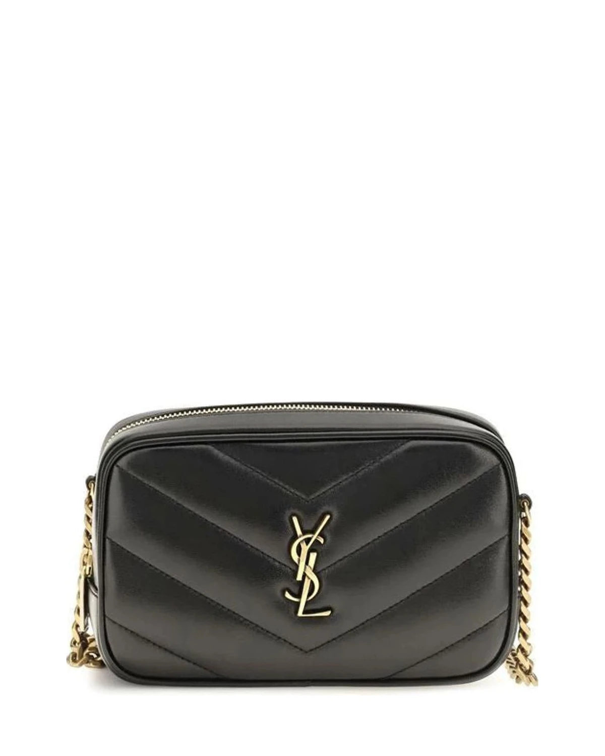 Saint Laurent Cross Body Bag in black, Lamb
