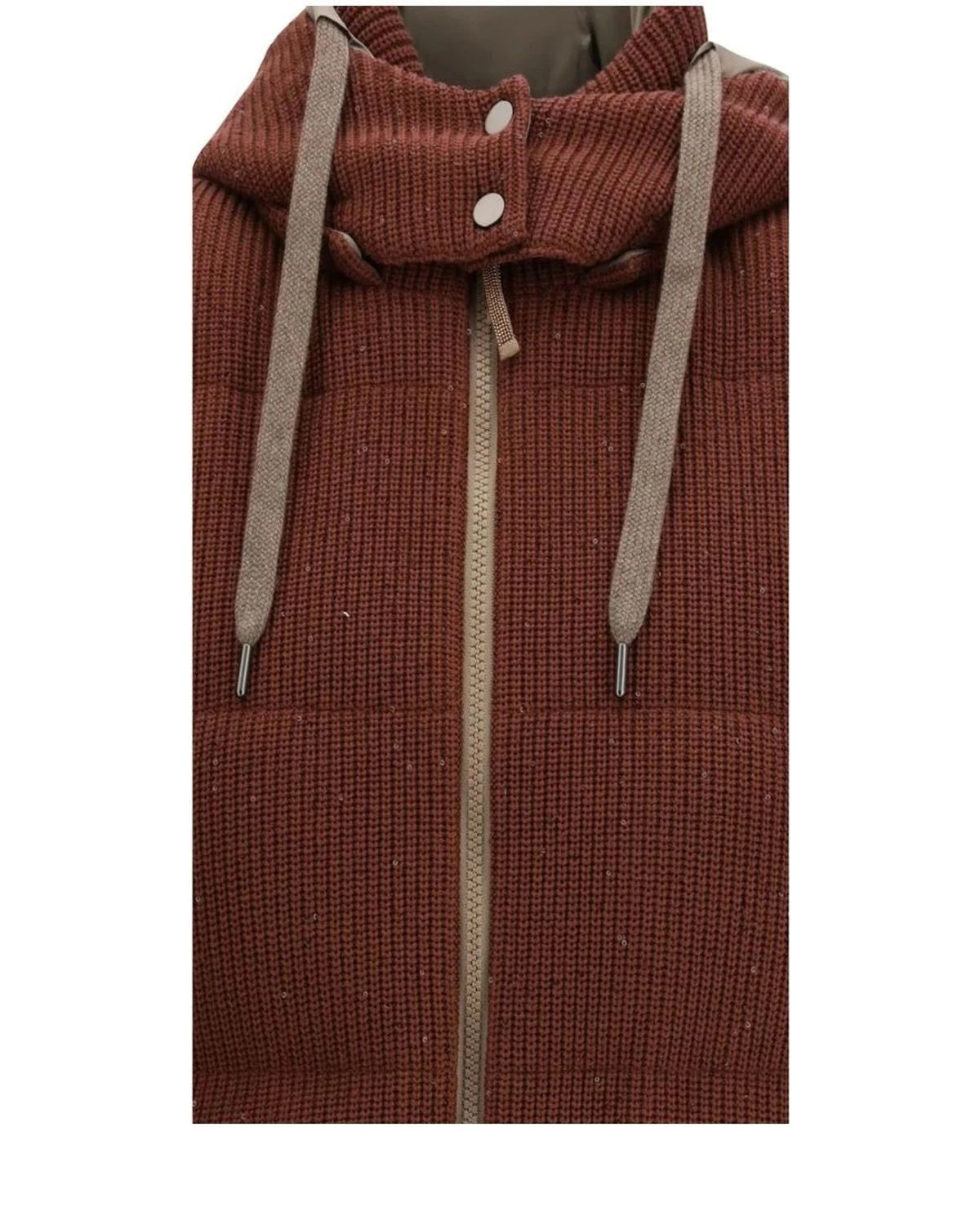 Brunello Cucinelli Vest in brown, Cotton — view 3
