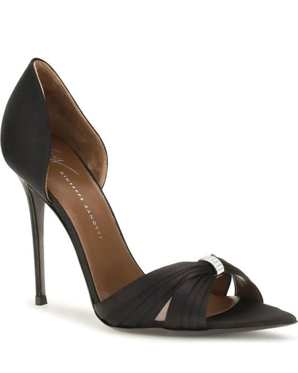 Giuseppe Zanotti Sandals in black, Silk Satin — view 2