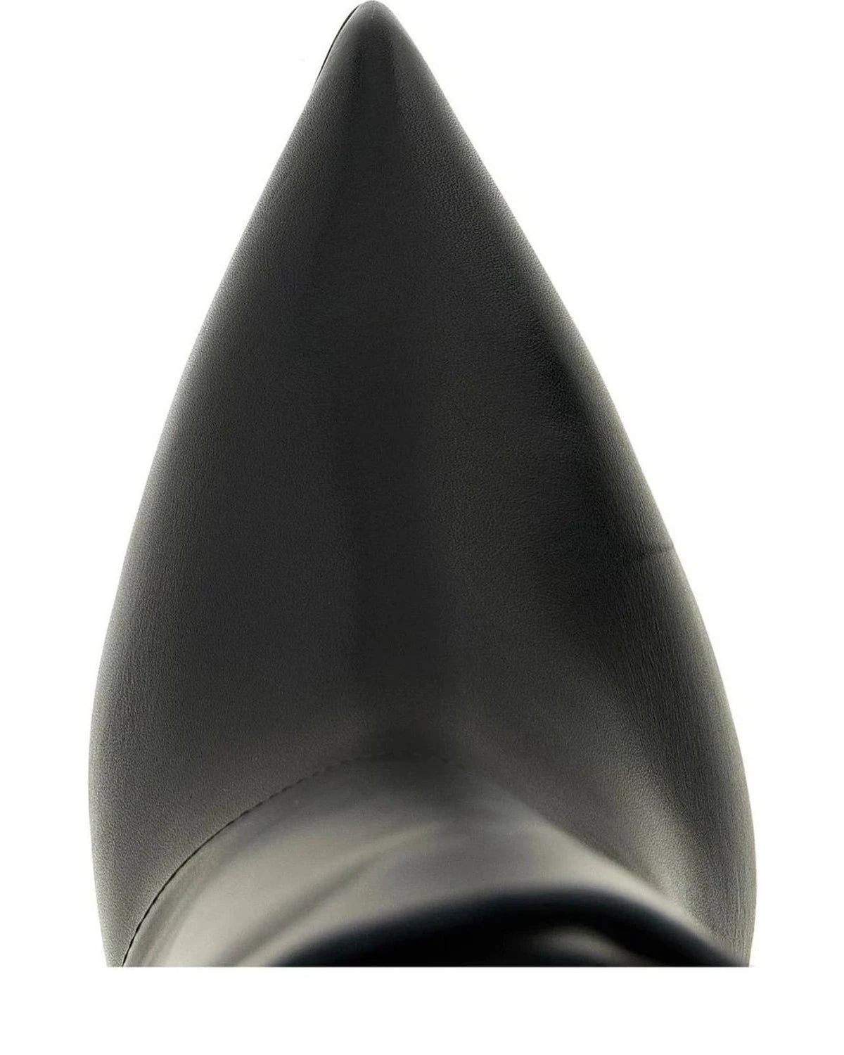 Balmain Knee High Boots in black, Calfskin Leather — view 4
