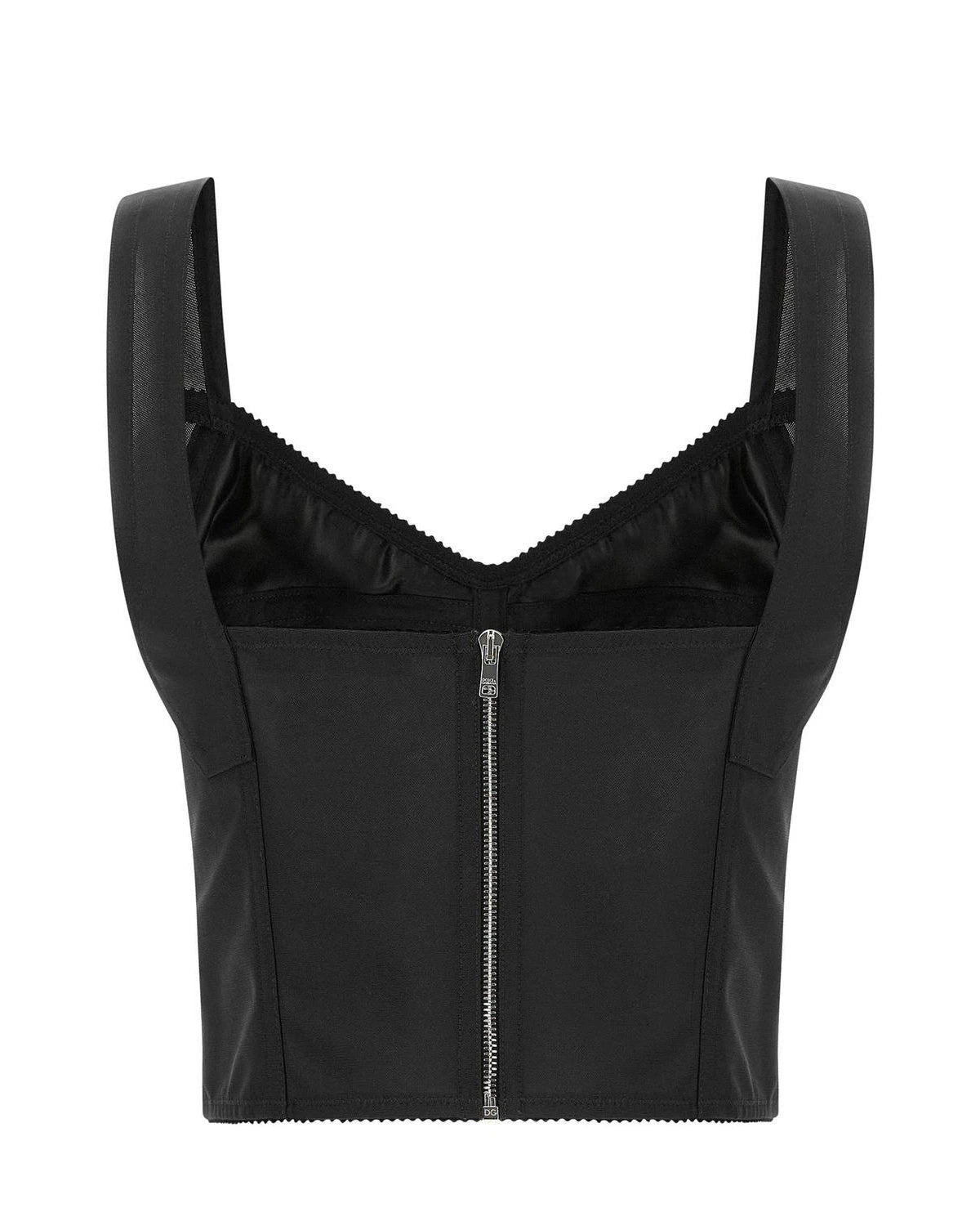 Dolce & Gabbana Corset Top in black, Polyamide — view 2
