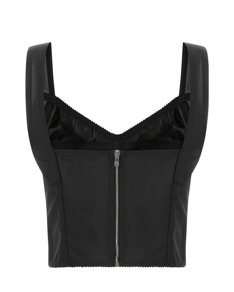 Dolce & Gabbana Corset Top in black, Polyamide — view 2