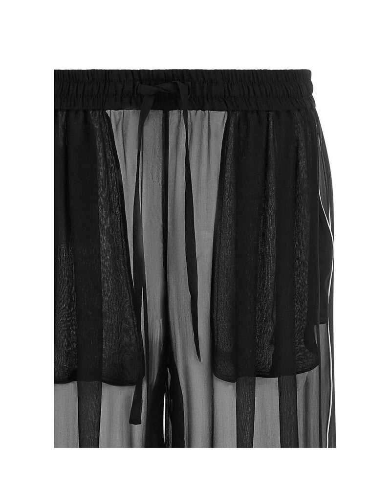 Dolce & Gabbana Palazzo Pant in black, Silk — view 4