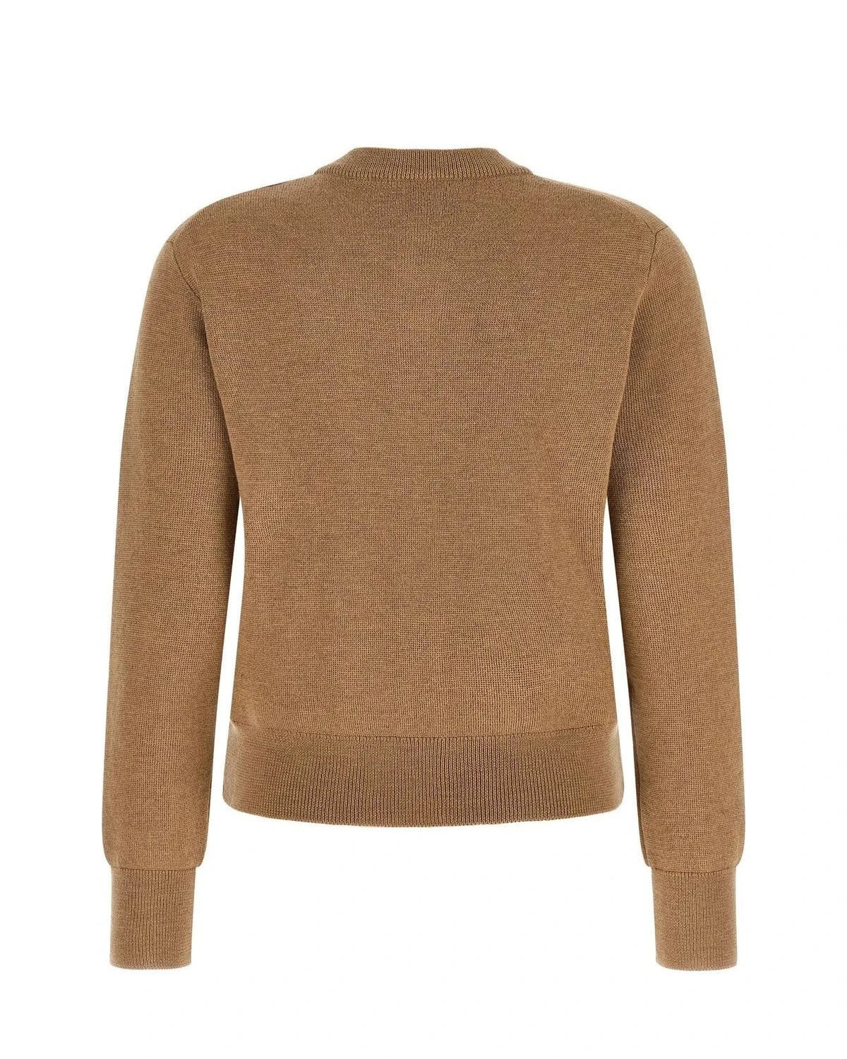 Ami Paris Cardigan in beige, Wool — view 2