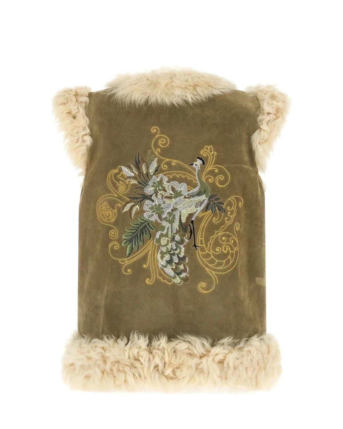 Etro Vest in beige, Lamb Fur — view 2