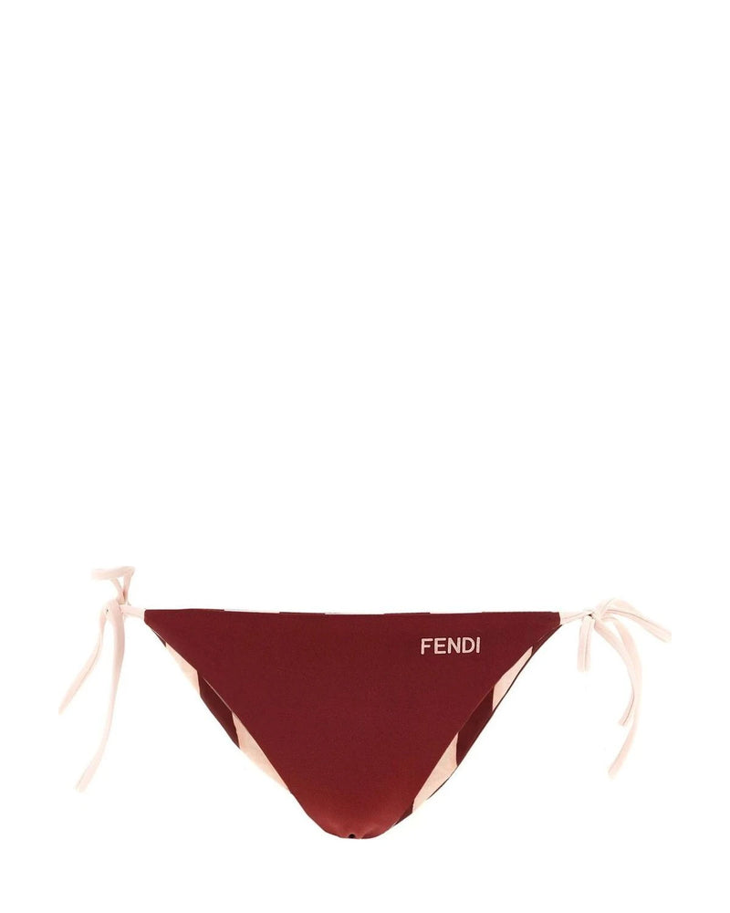 Fendi Classic Bikini in red, Polyester — view 3