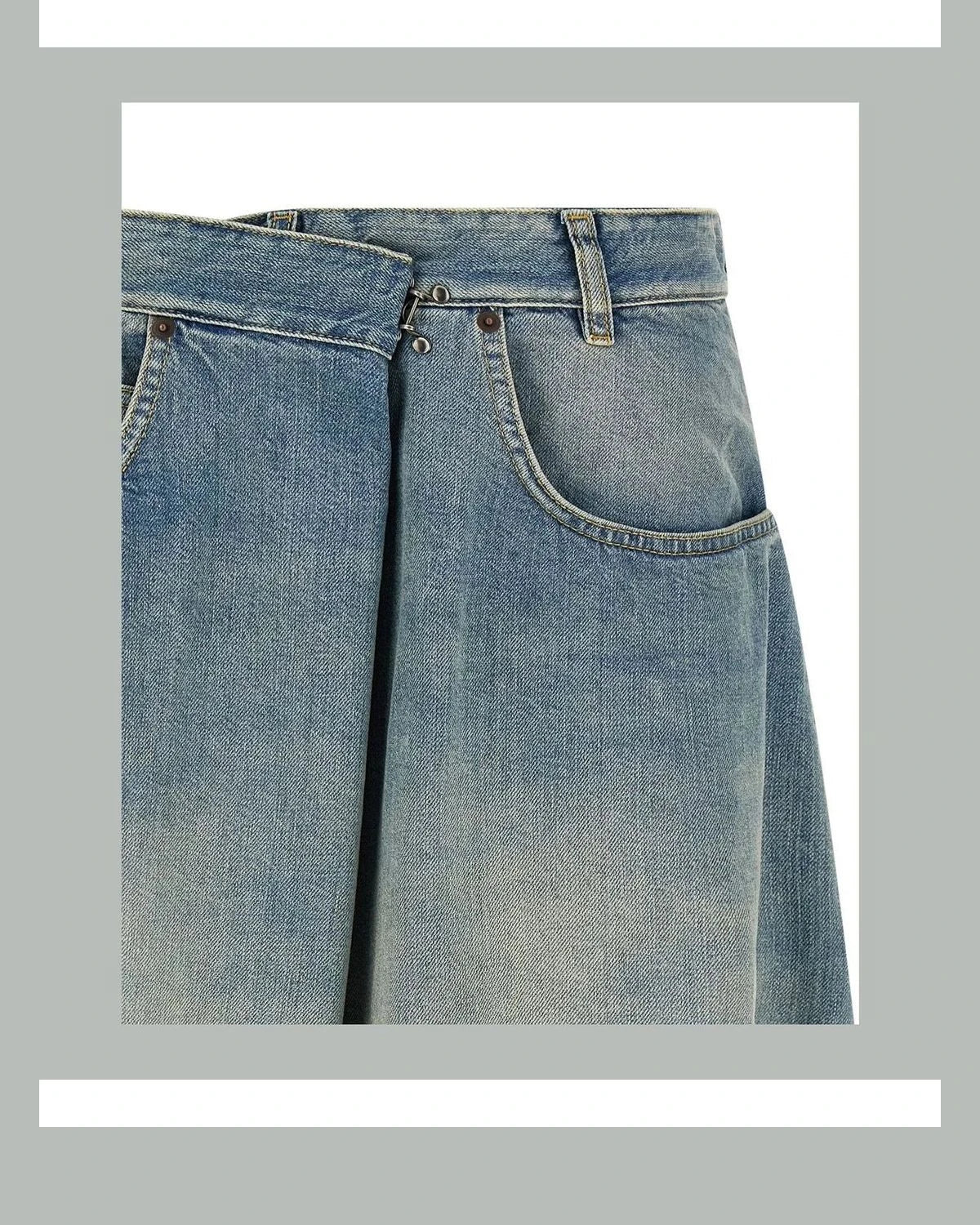 Maison Margiela Skirt in blue, Cotton — view 3