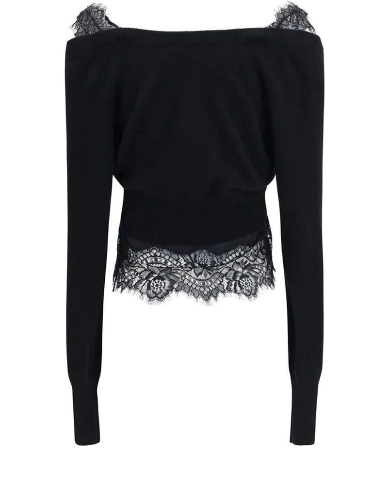 Ermanno Scervino Cardigan in black, Kashmir — view 2