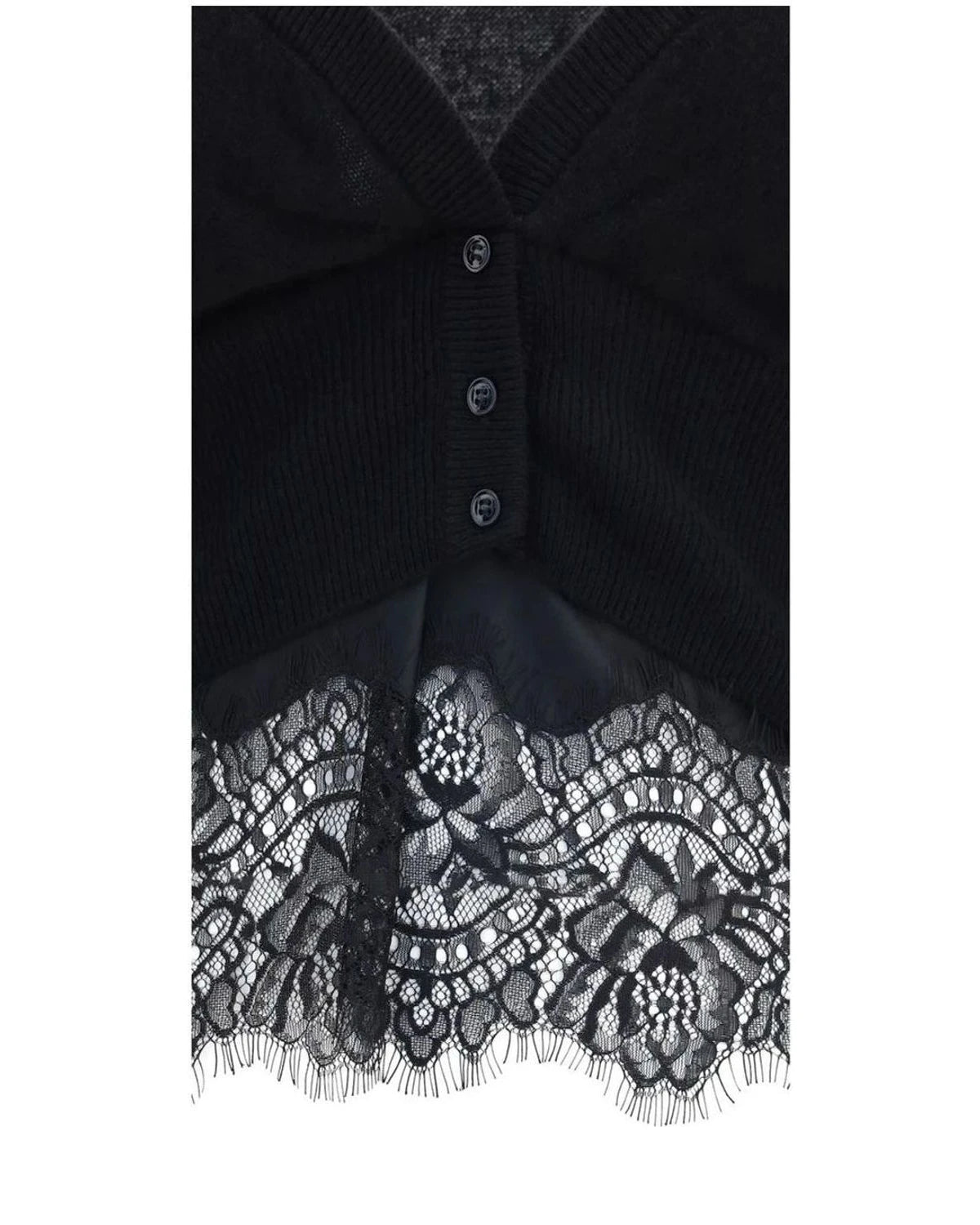 Ermanno Scervino Cardigan in black, Kashmir — view 3