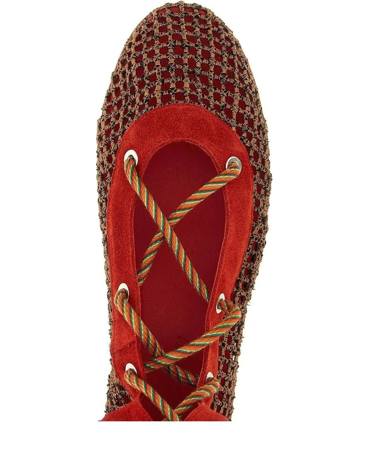 Kiko Kostadinov Knee High Boots in red, Polyester — view 4