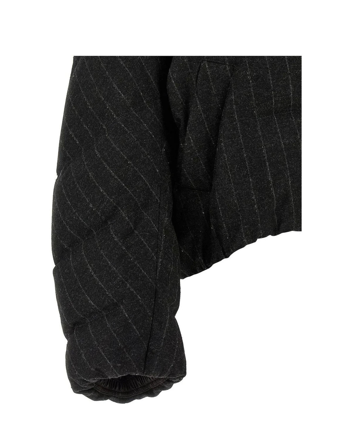 Brunello Cucinelli Puffer Jacket in gray, Virgin Wool — view 4
