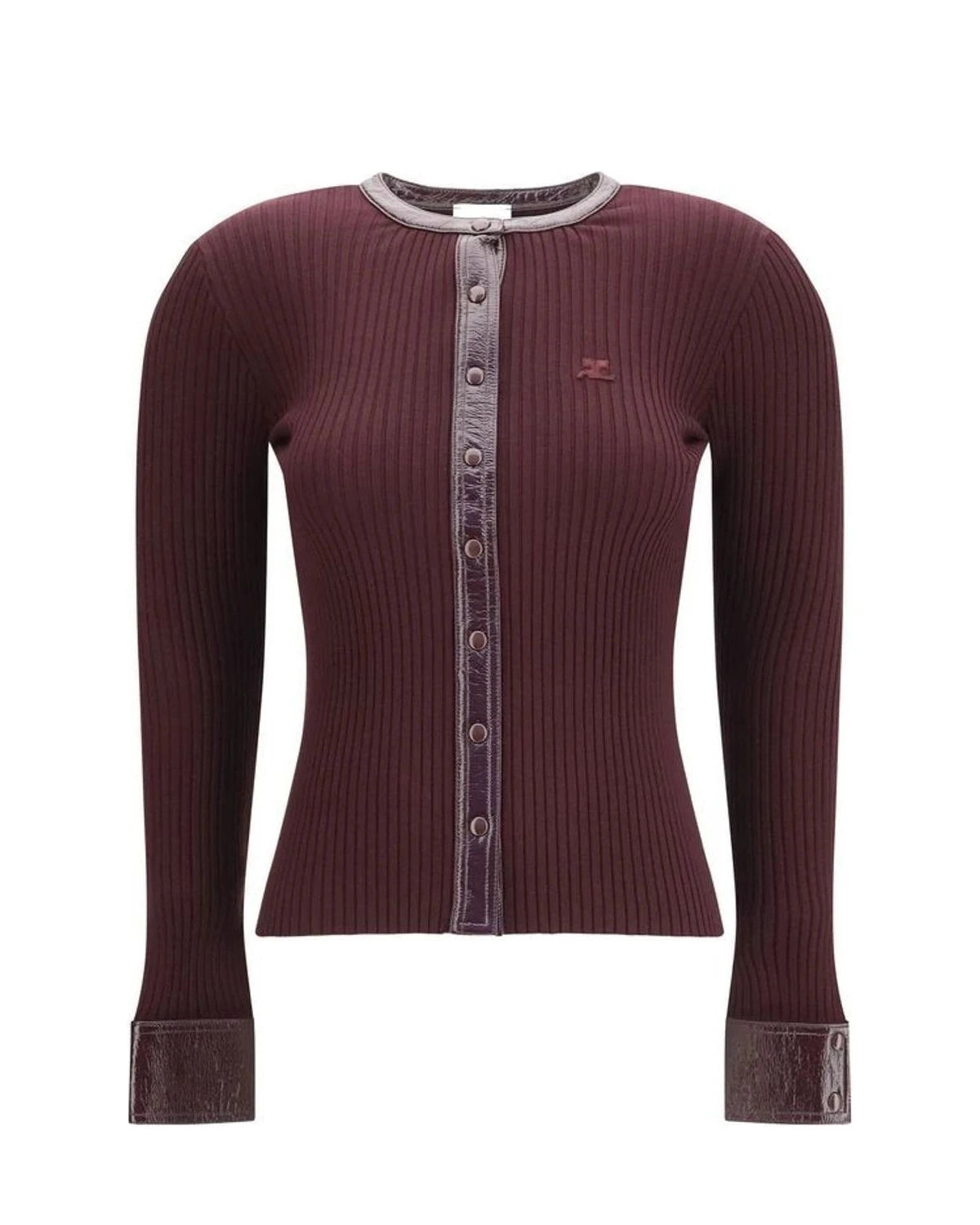 Courrèges Cardigan in red, Viscose