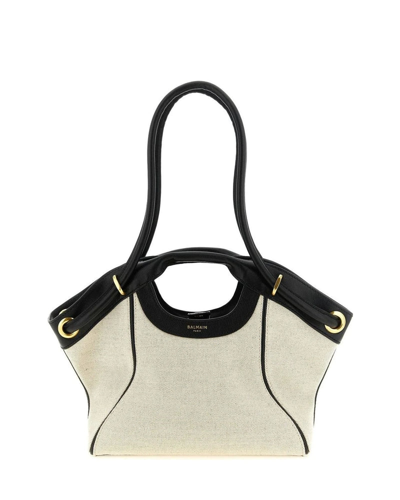 Balmain Tote Bag in beige, Cotton