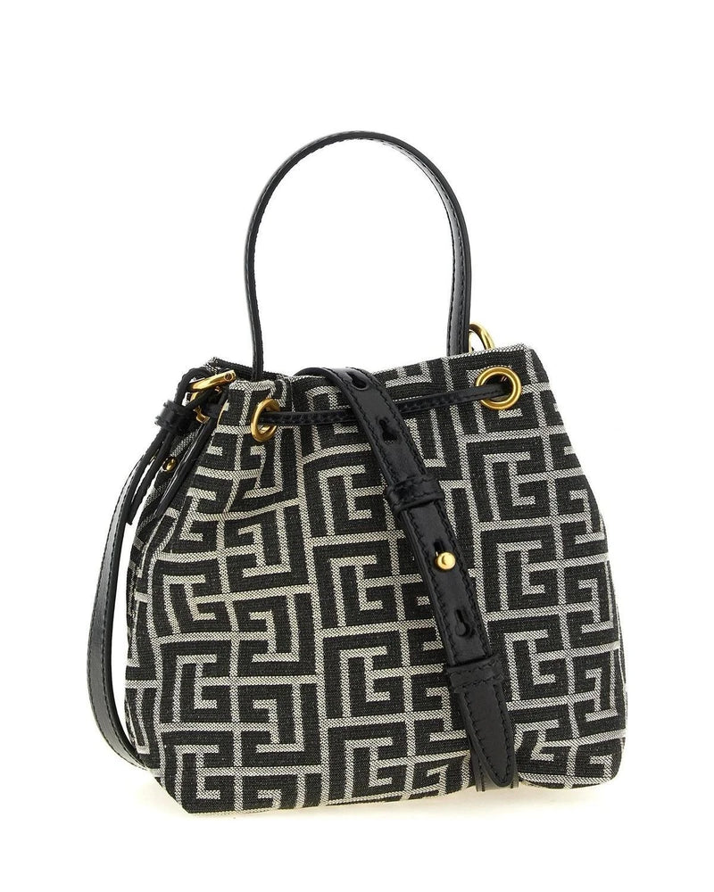 Balmain Bucket Bag in black, Polyester — view 2