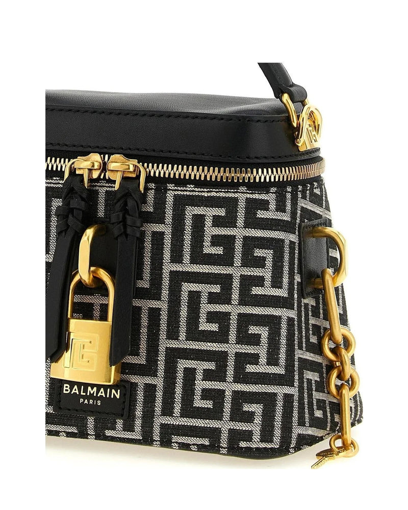 Balmain Satchel Bag in black, Polyester — view 3