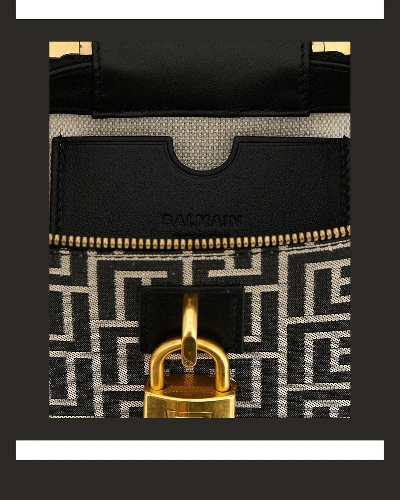 Balmain Satchel Bag in black, Polyester — view 4