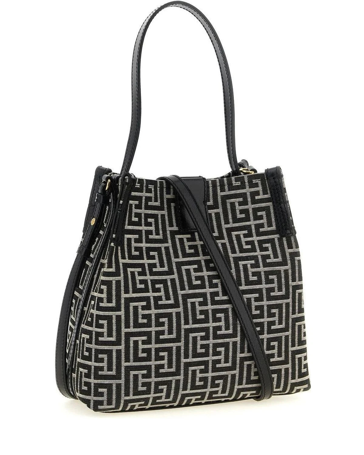 Balmain Shoulder Bag in black, Cotton — view 2