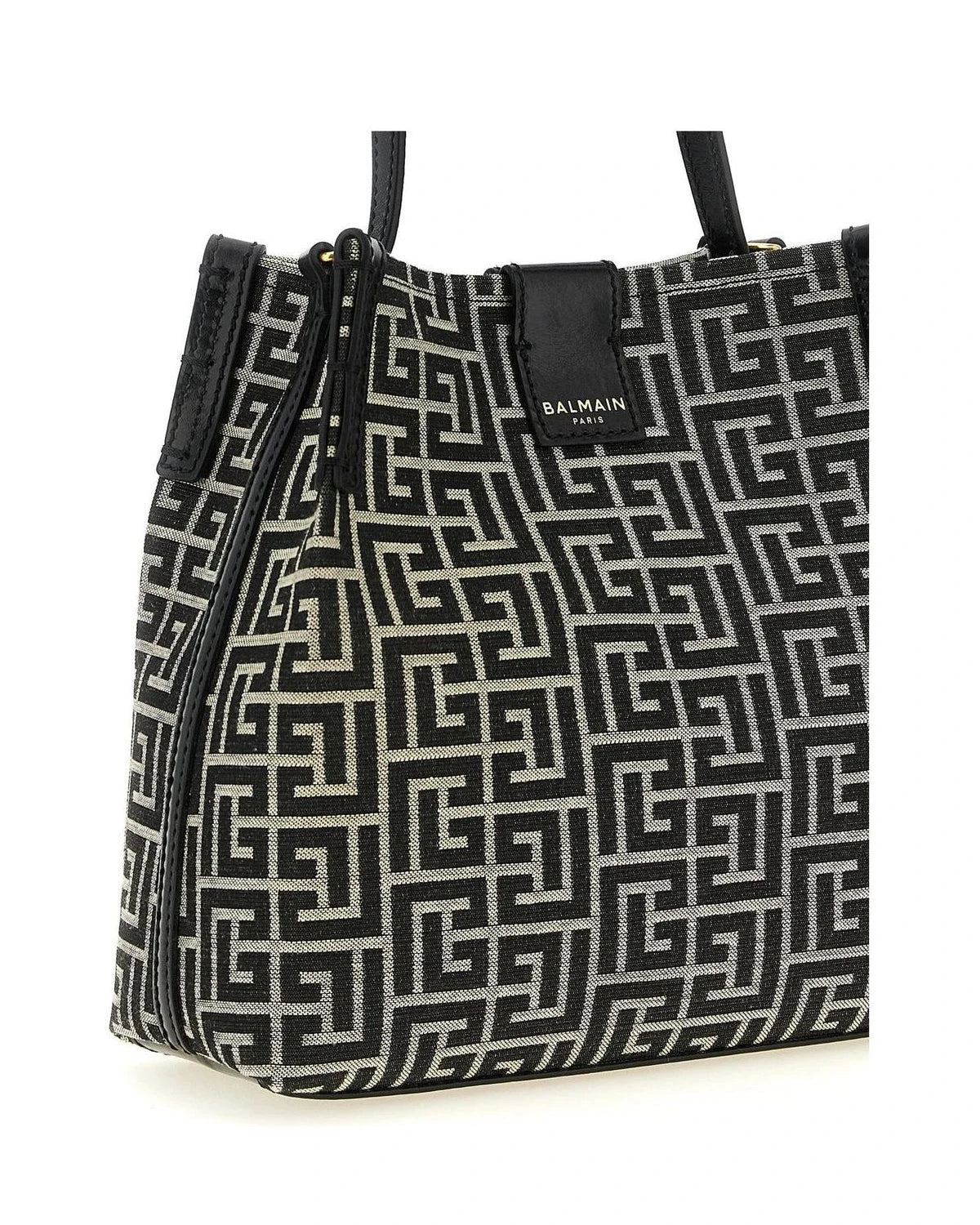 Balmain Shoulder Bag in black, Cotton — view 3