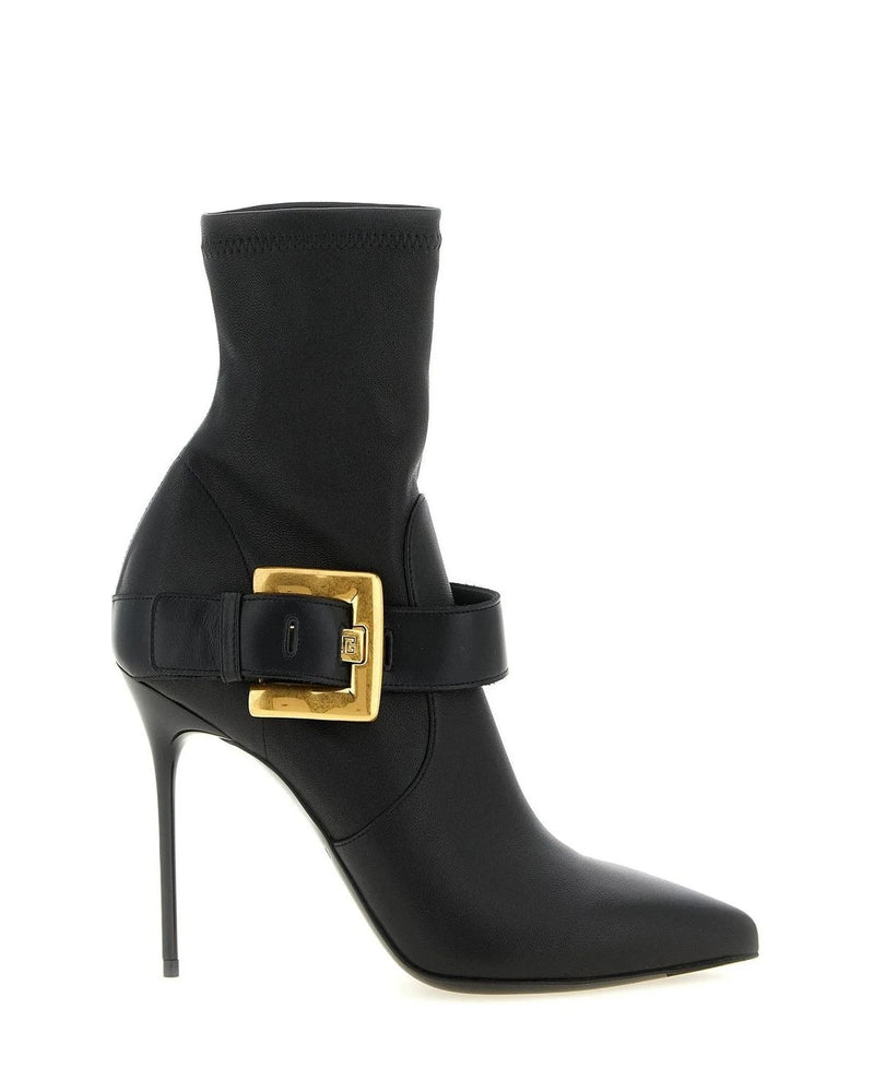 Balmain Ankle Boots in black, Lamb Leather
