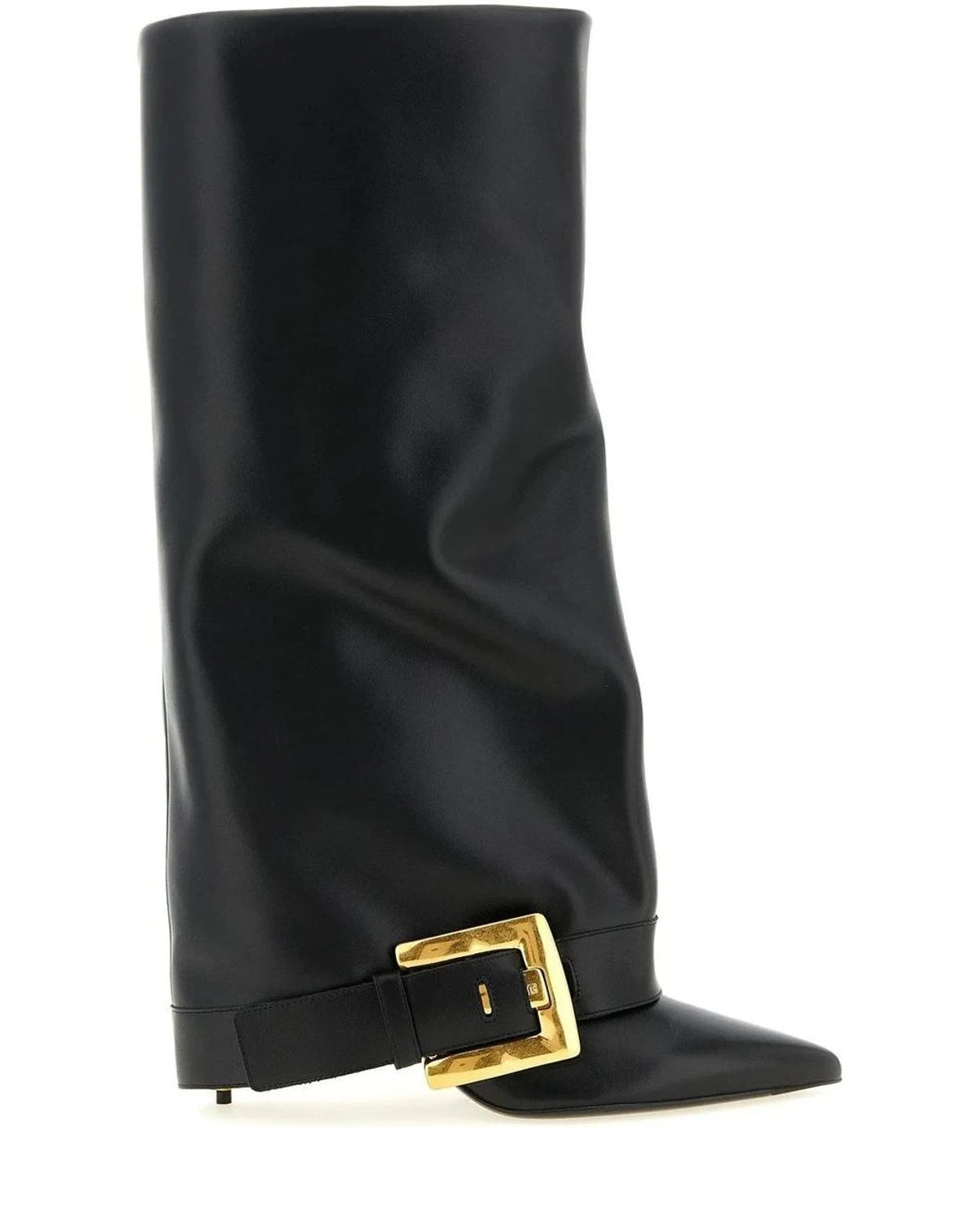 Balmain Knee High Boots in black, Calfskin Leather