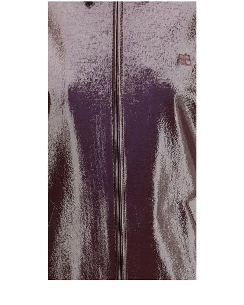 Courrèges Bomber Jacket in red, Cotton — view 3