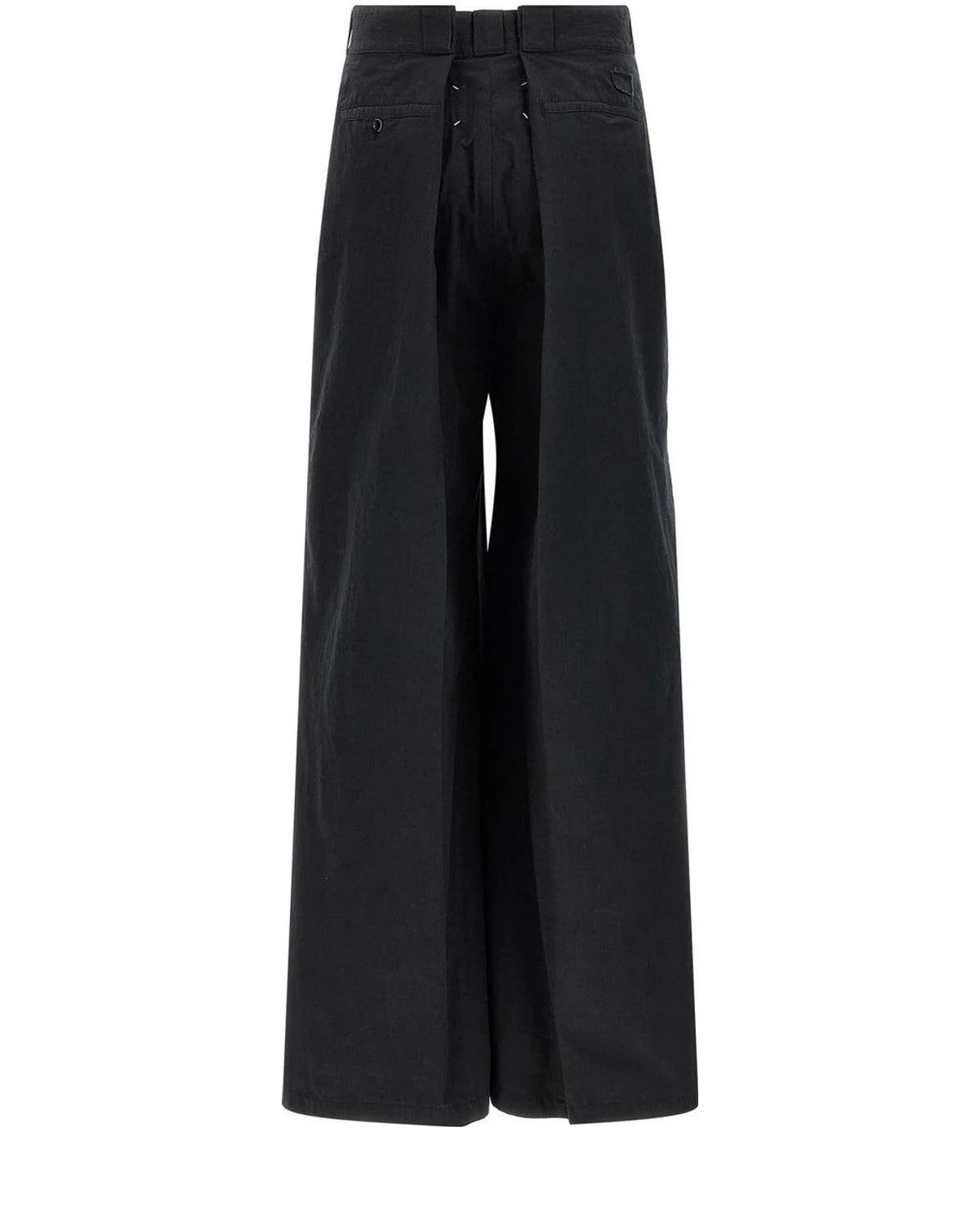 Maison Margiela Palazzo Pant in black, Cotton — view 2
