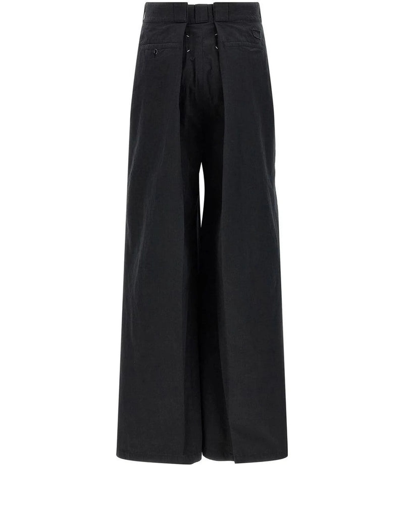Maison Margiela Palazzo Pant in black, Cotton — view 2