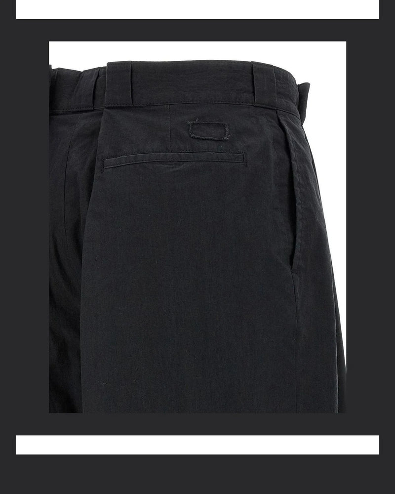 Maison Margiela Palazzo Pant in black, Cotton — view 4