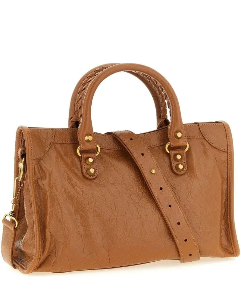 Balenciaga Satchel Bag in brown, Lamb Leather — view 2