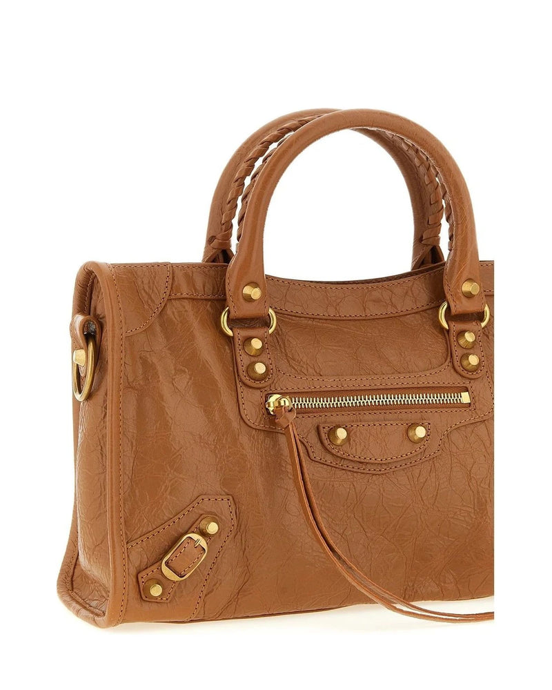 Balenciaga Satchel Bag in brown, Lamb Leather — view 3
