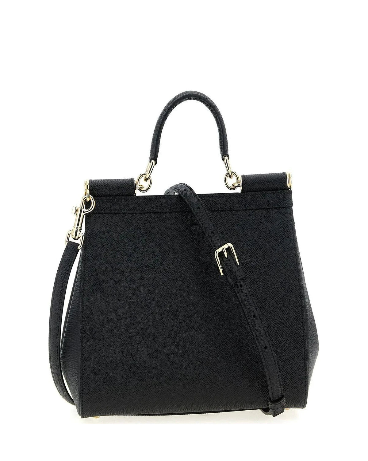 Dolce & Gabbana Satchel Bag in black, Calfskin Leather — view 2