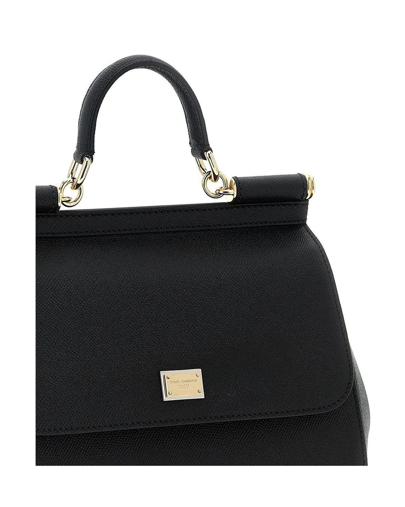 Dolce & Gabbana Satchel Bag in black, Calfskin Leather — view 3