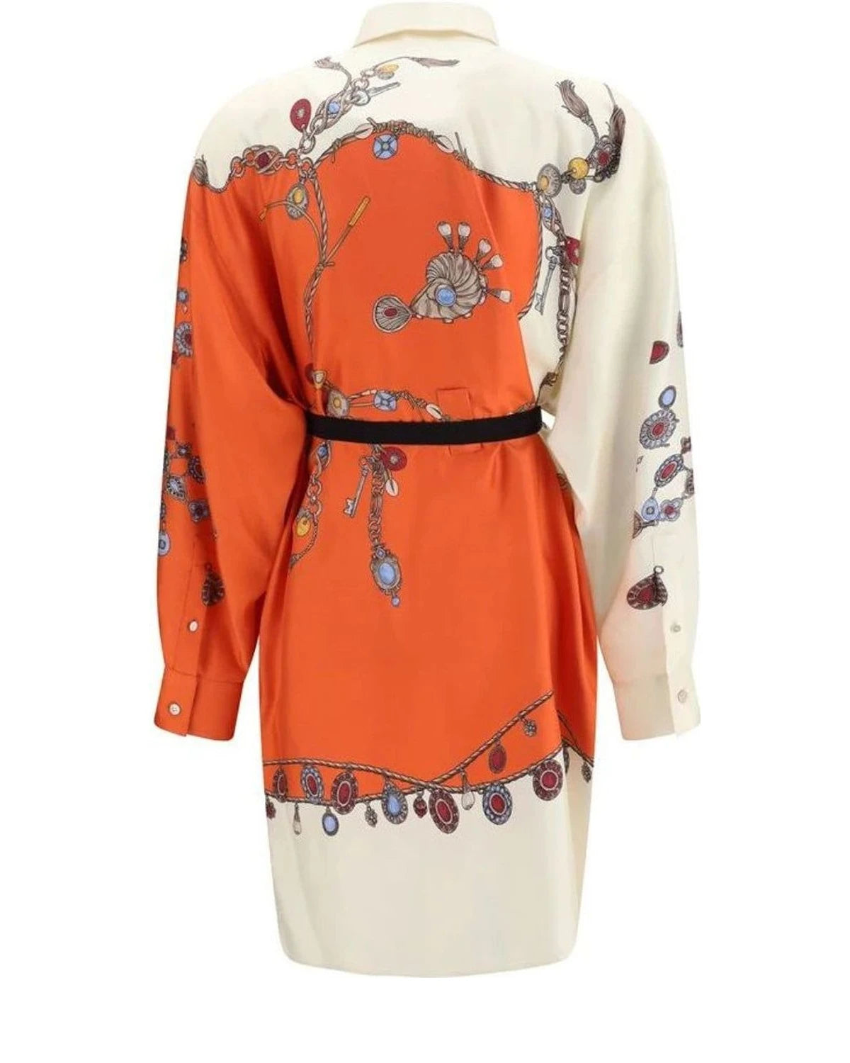 Versace Dresse in orange, Silk — view 2
