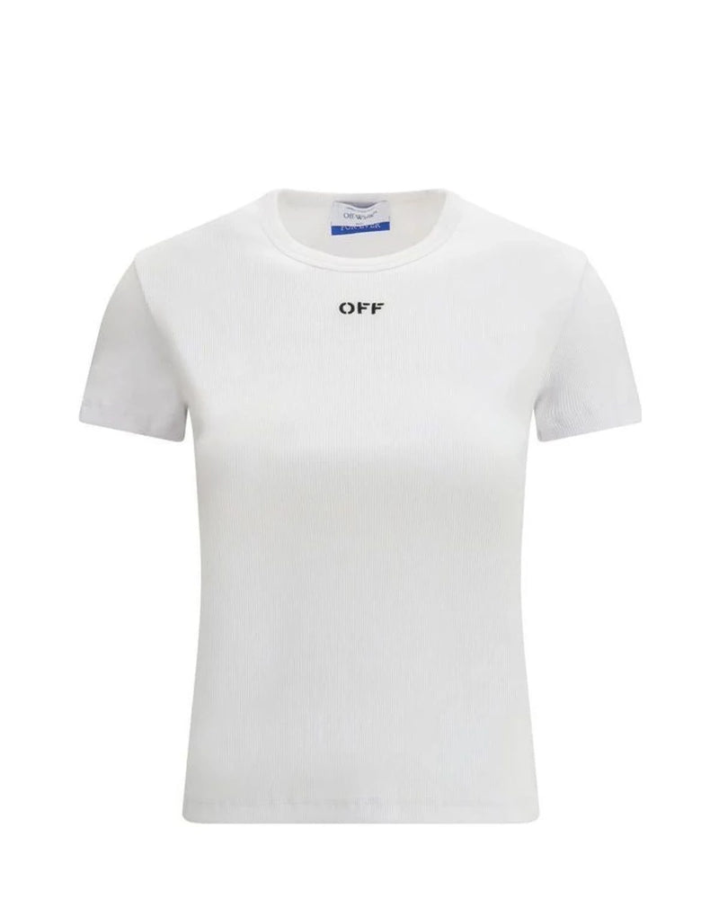 Off-White T-Shirt in white, Cotton