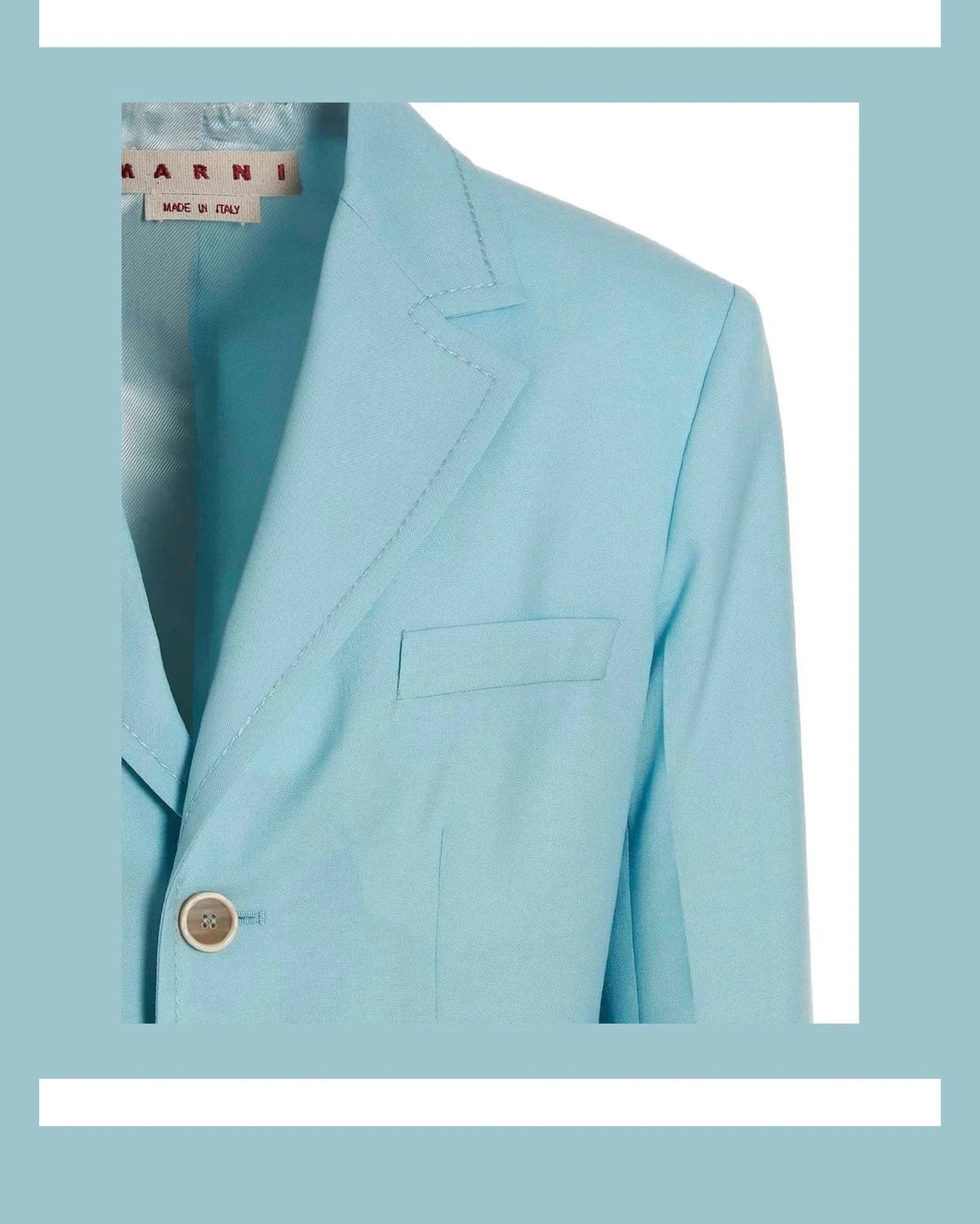 Marni Blazer in blue, Virgin Wool — view 3