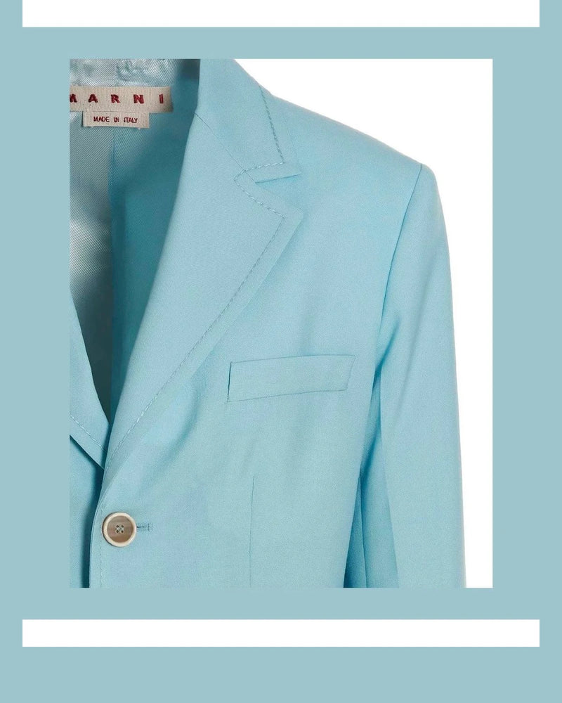 Marni Blazer in blue, Virgin Wool — view 3