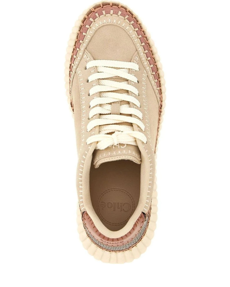 Chloé Wedges in beige, Polyester — view 4