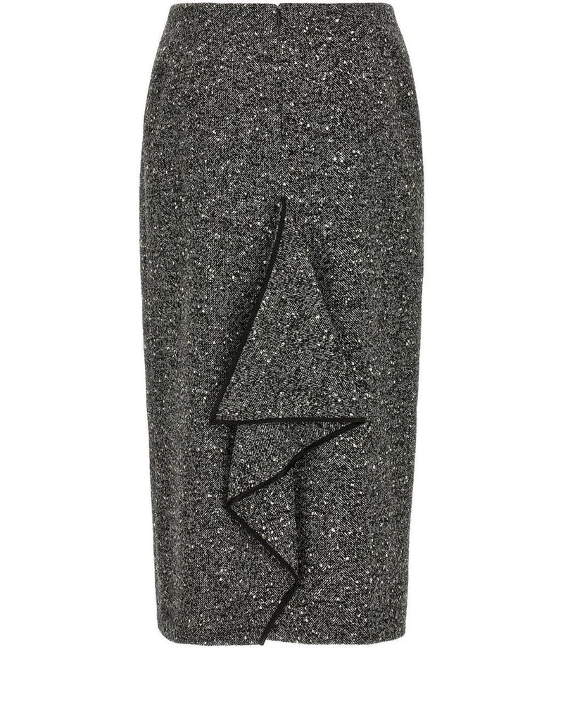 Valentino Garavani Skirt in gray, Virgin Wool — view 2