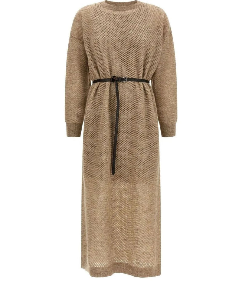 Brunello Cucinelli Dresse in beige, Mohair Wool