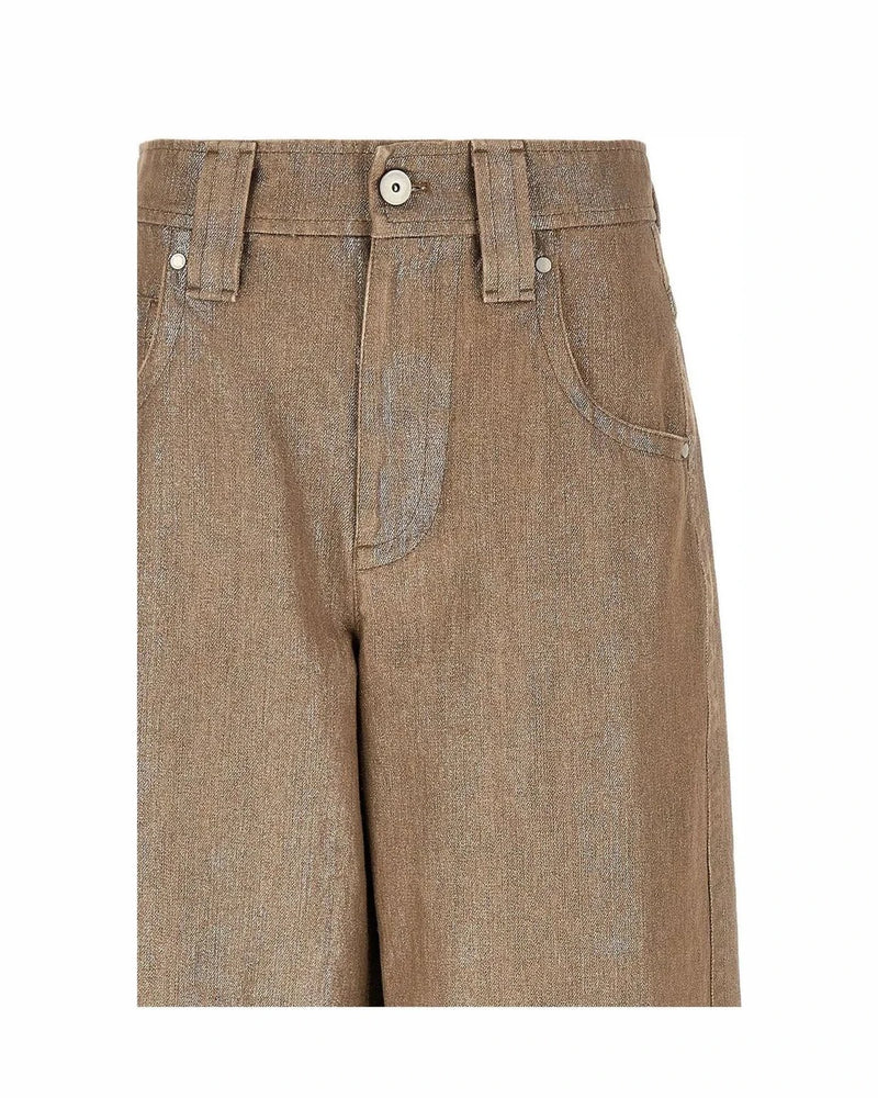 Brunello Cucinelli Jean in beige, Cotton — view 3