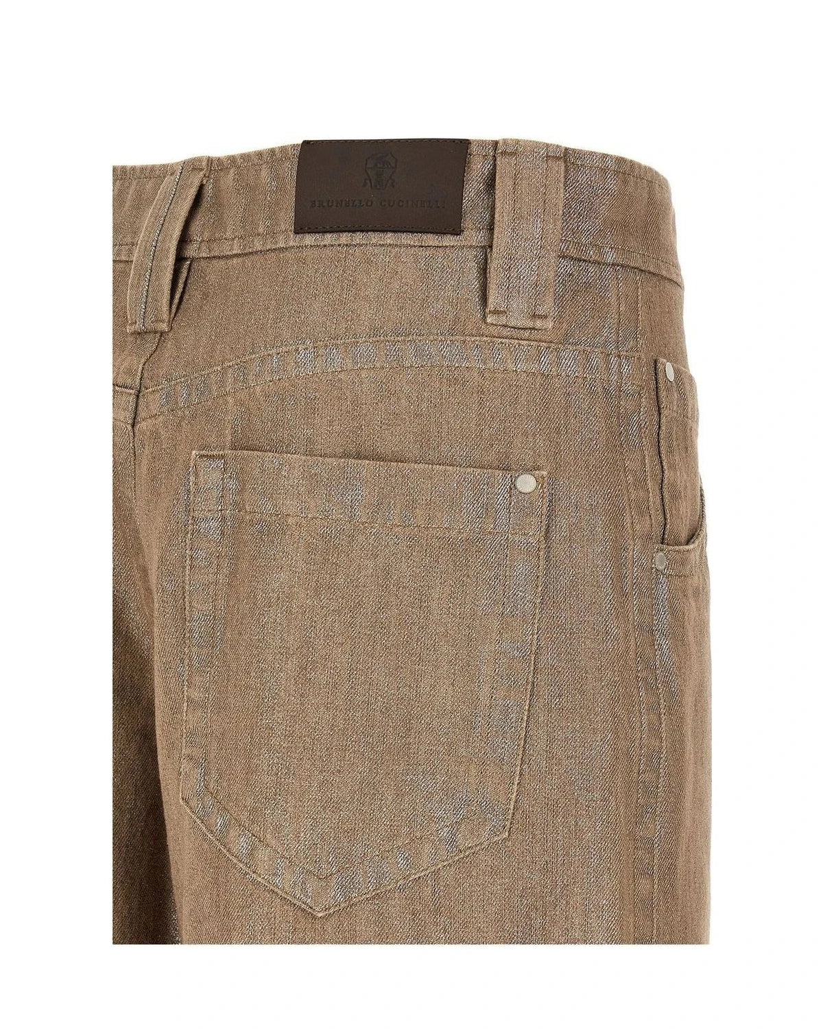 Brunello Cucinelli Jean in beige, Cotton — view 4