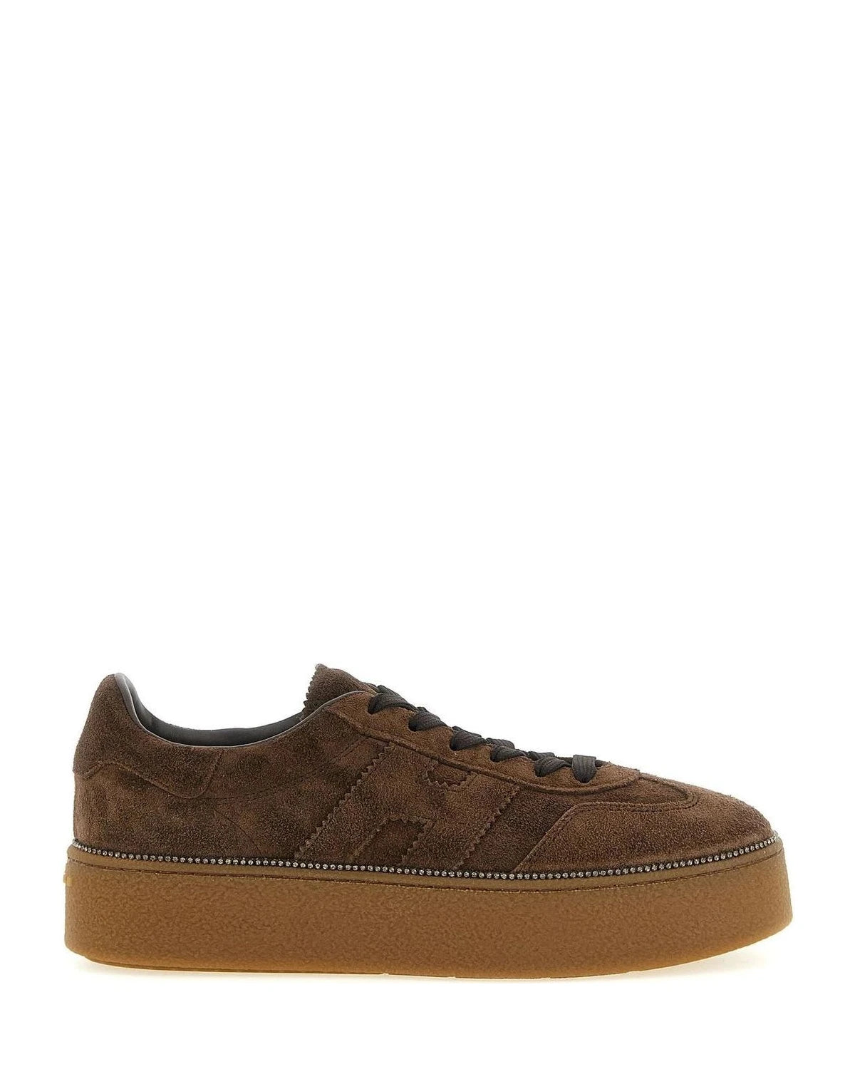 Hogan Sneakers in brown, Calfskin Leather