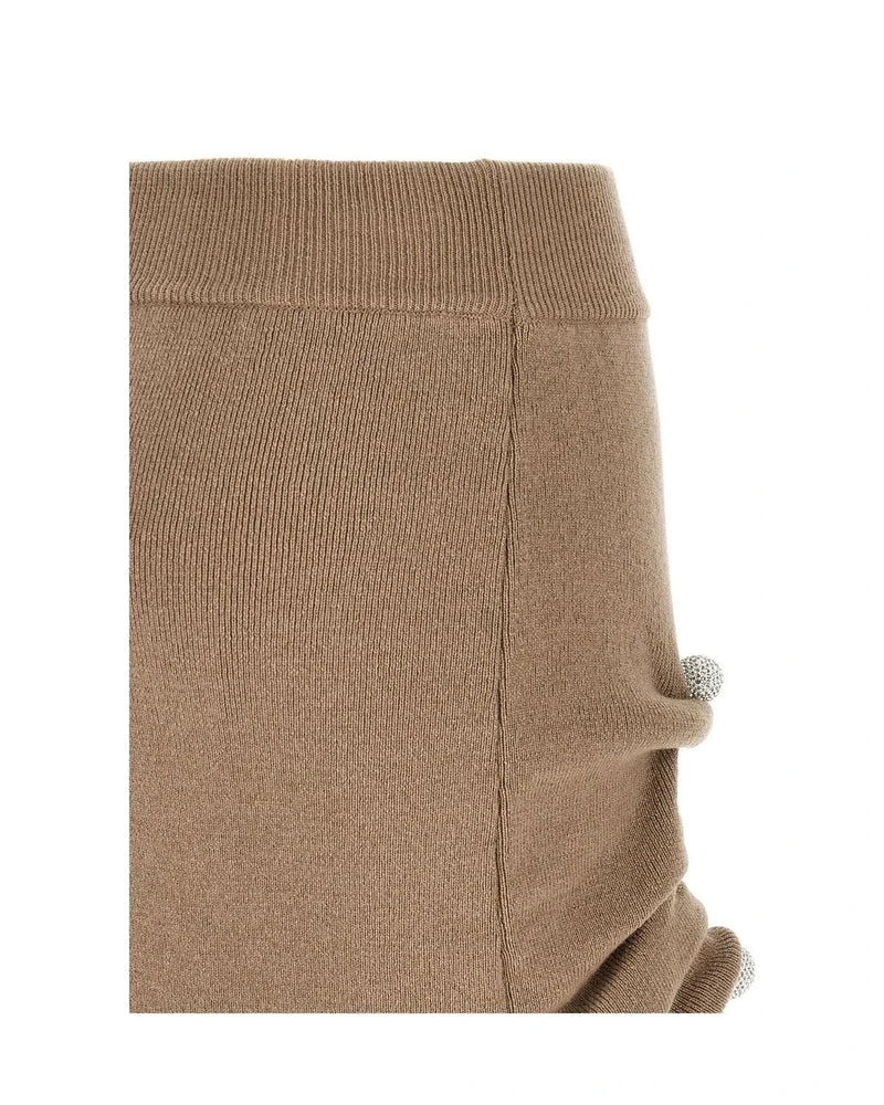 Giuseppe Di Morabito Skirt in beige, Virgin Wool — view 4