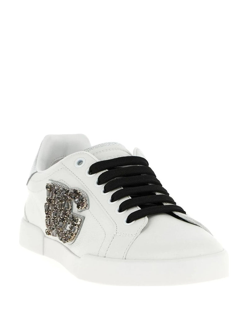 Dolce & Gabbana Sneakers in silver, Calfskin Leather — view 2