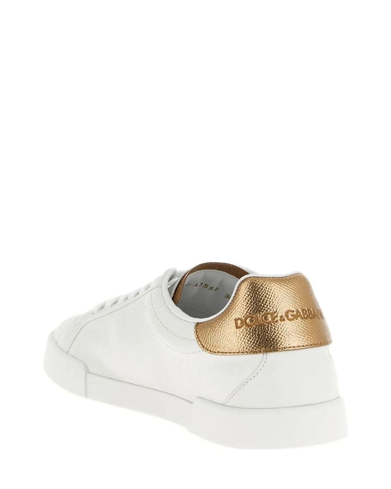Dolce & Gabbana Sneakers in gold, Calfskin Leather — view 3