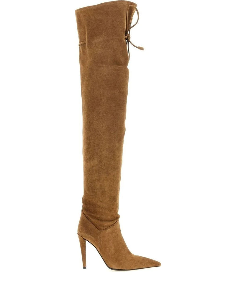 Giuseppe Zanotti Knee High Boots in brown, Calfskin Leather