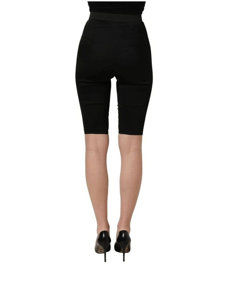Dolce & Gabbana Legging Short in black, Nylon — view 5