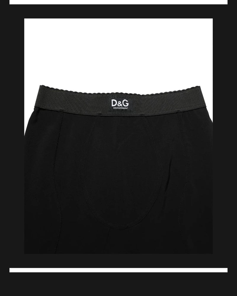 Dolce & Gabbana Short Trouser in black, Viscose — view 6
